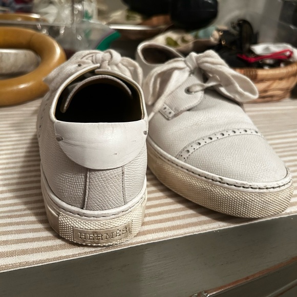 Hermes White Sneakers - Picture 1 of 6